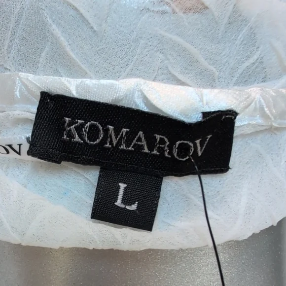 Komarov Sheer White Cardigan - Picture 2 of 5